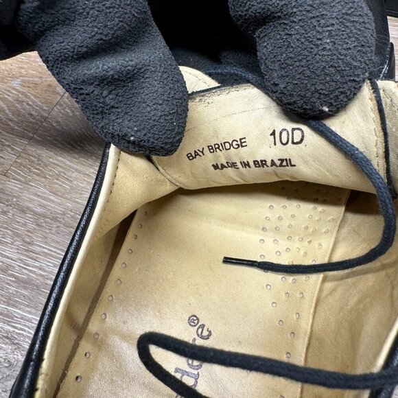 Belvedere Studio Bay Bridge Pebbled Leather Oxfords Men s Size 10D - Picture 5 of 6
